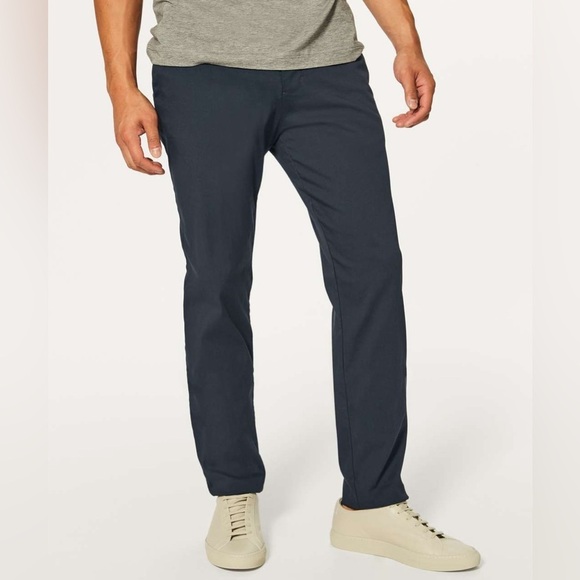 Lululemon Commission Pant Classic Swift Cotton 34" Melanite - Picture 1 of 12